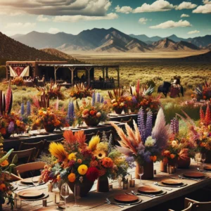 Dalle Rendering of a New Mexico Outdoor Wedding